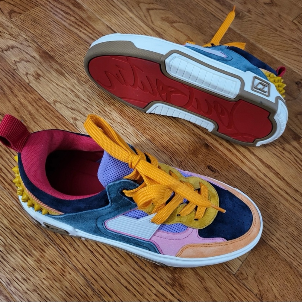 Christian Louboutin Multicolor Sneakers with Red Soles - Picture 10 of 10